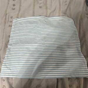 American Eagle Outfitters Light Blue and White Striped Apparel